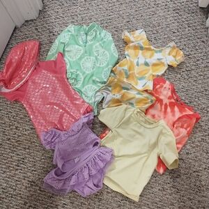 Cat & Jack Orange Tie-Dye Bikini Bottoms